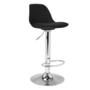 Voir la diapositive 4 : ID MARKET Lot de 4 tabourets de bar KARL design noir