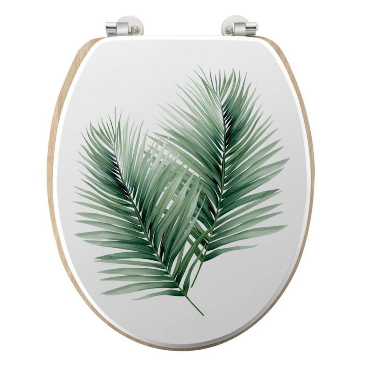 Douceur d'Intérieur Abattant WC MDF charnières métal HAVANE