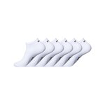 UMBRO Lot de 6 Paires de Chaussettes Sneackers Homme Taille 39/42. Coloris disponibles : Blanc