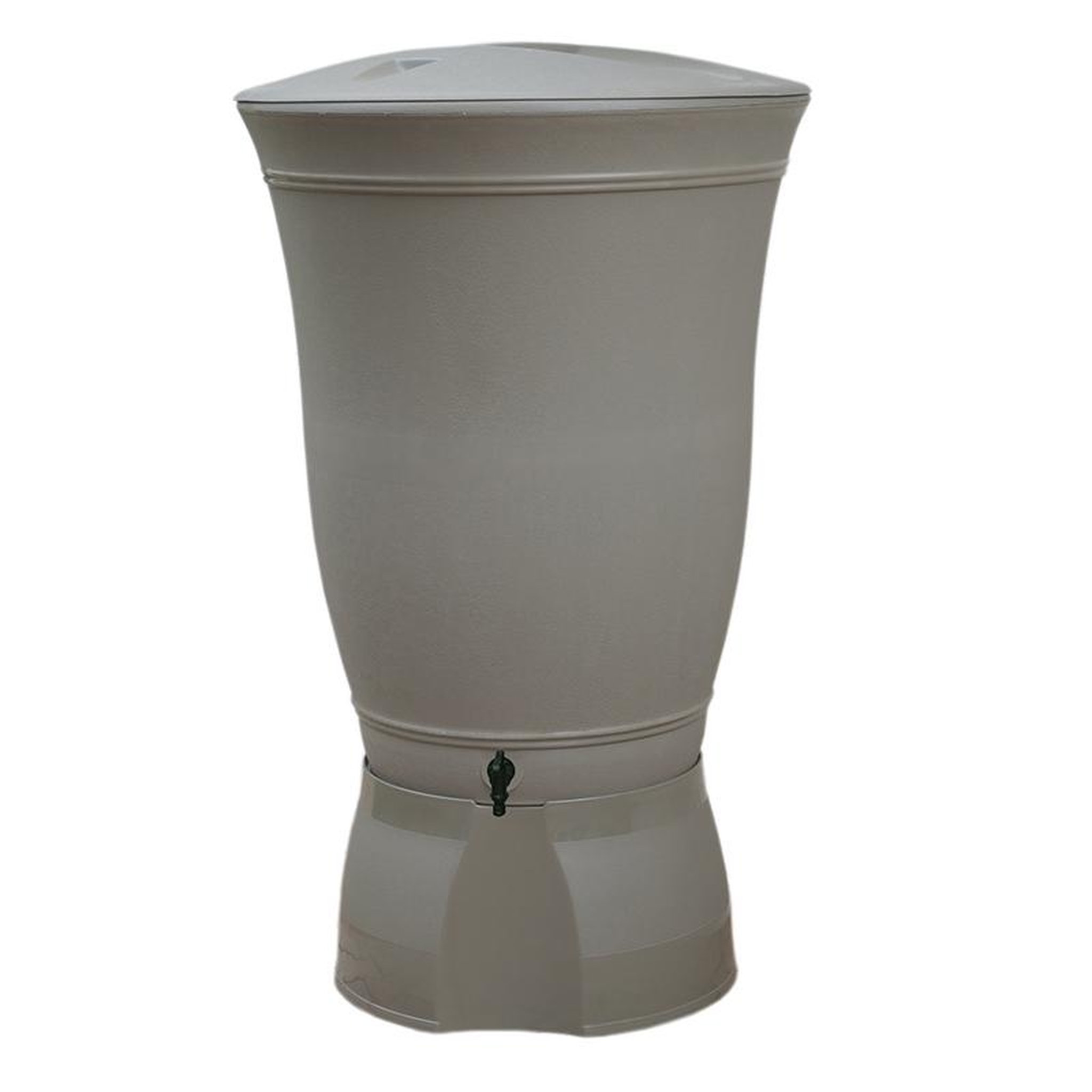 Belli Récupérateur d'eau rond taupe avec kit complet 300L 