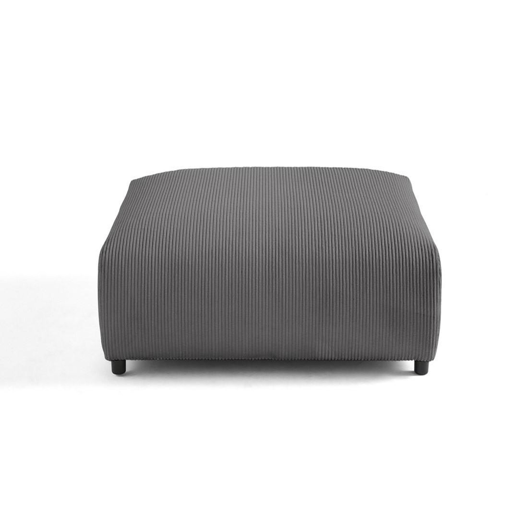 Voir la diapositive 5 : LISA DESIGN Garance - grand pouf modulable - en velours côtelé