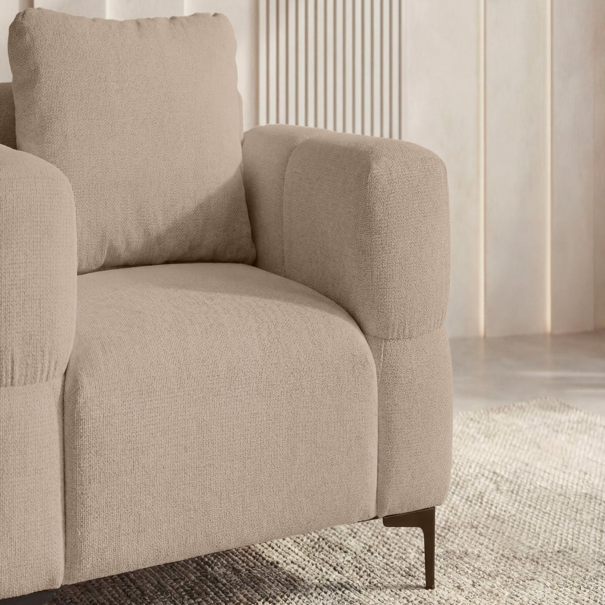 Voir la diapositive 4 : CASANOVA PARIS Elton - fauteuil en tissu lisse
