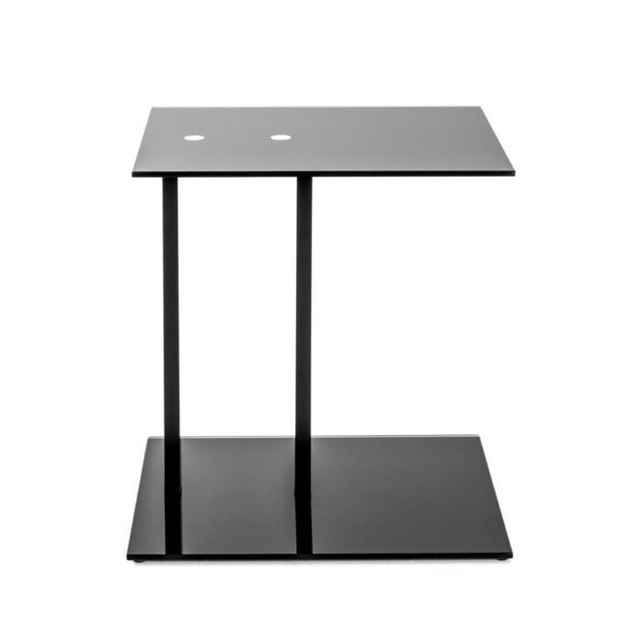 Voir la diapositive 4 : Paris Prix Table d'Appoint Design  Epox  50cm Noir
