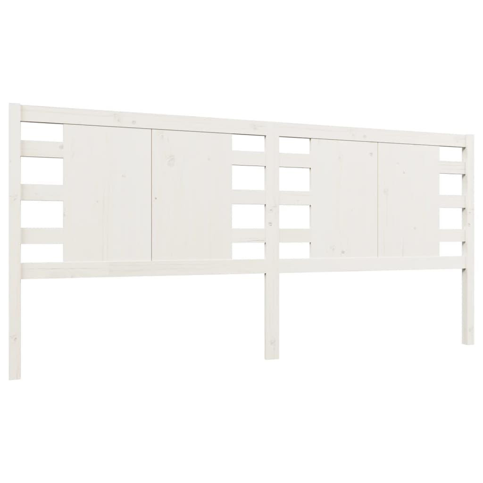 Voir la diapositive 2 : VIDAXL Tete de lit Blanc 156x4x100 cm Bois massif de pin