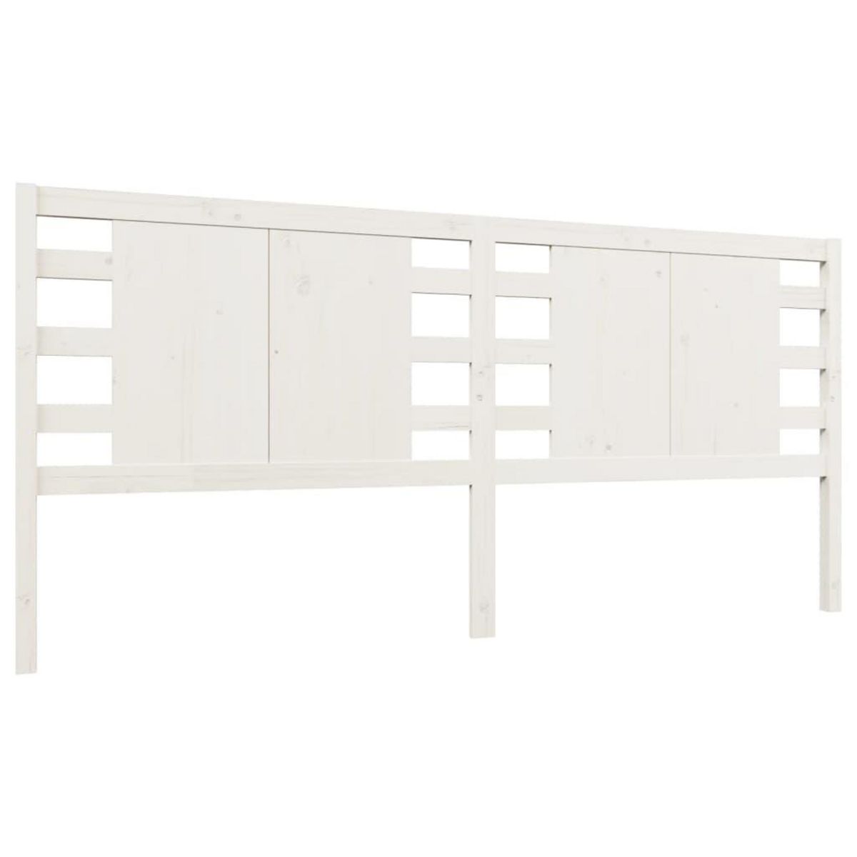 VIDAXL Tete de lit Blanc 156x4x100 cm Bois massif de pin