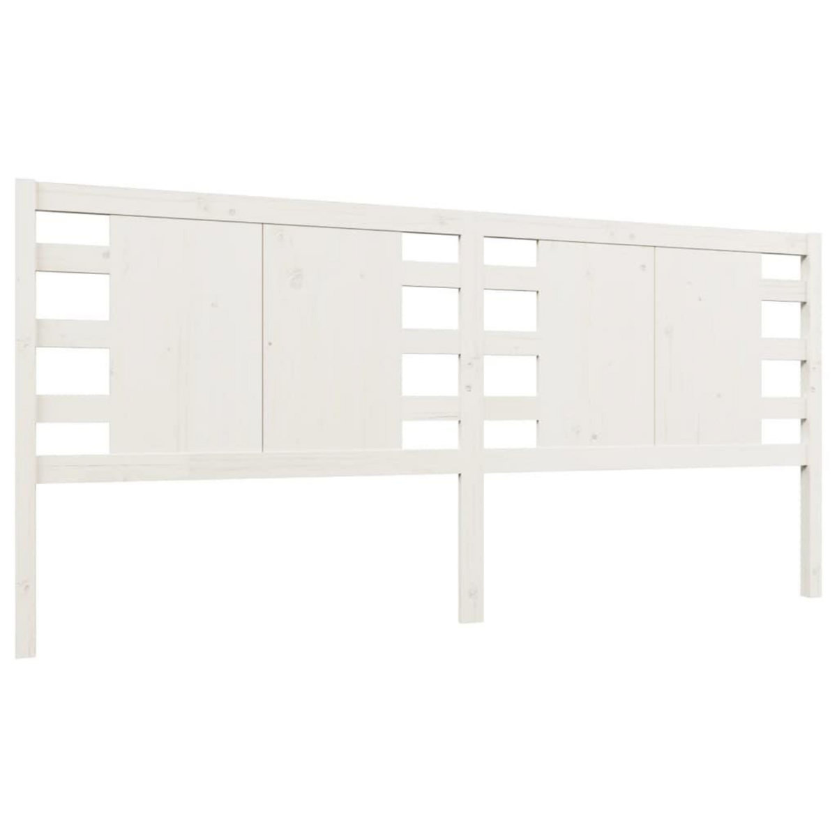 VIDAXL Tete de lit Blanc 156x4x100 cm Bois massif de pin