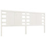 Voir la diapositive 2 : VIDAXL Tete de lit Blanc 156x4x100 cm Bois massif de pin