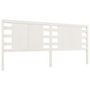 Voir la diapositive 2 : VIDAXL Tete de lit Blanc 156x4x100 cm Bois massif de pin