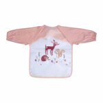 Paris Prix Bavoir Bébé  Forêt Magique  43cm Rose & Blanc