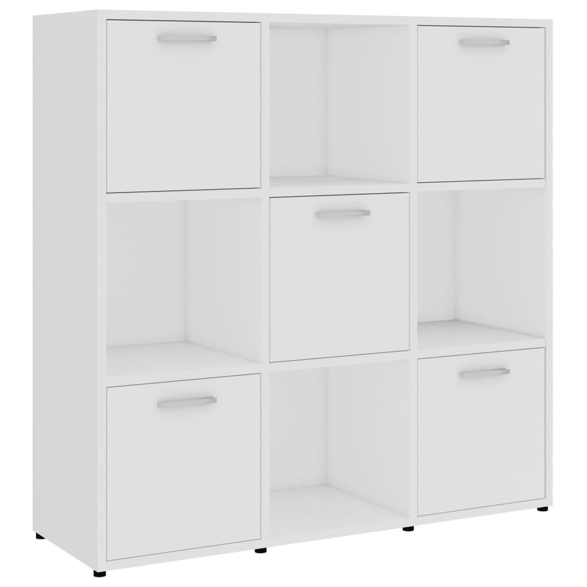 Voir la diapositive 2 : VIDAXL Bibliotheque Blanc 90x30x90 cm Bois d'ingenierie