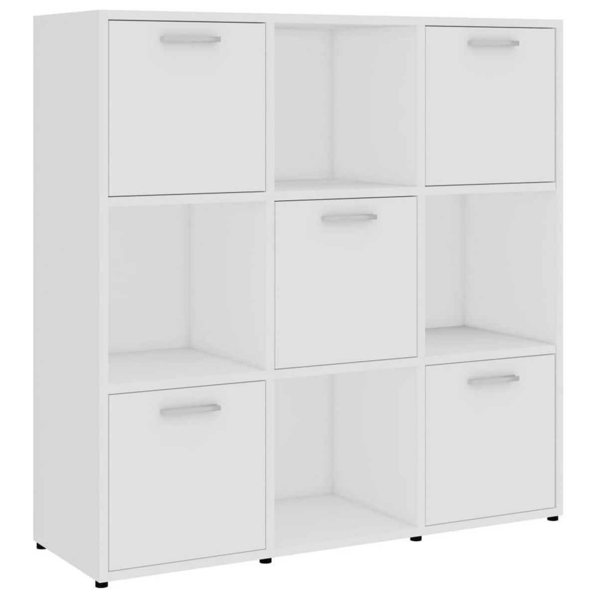 VIDAXL Bibliotheque Blanc 90x30x90 cm Bois d'ingenierie