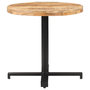 Voir la diapositive 2 : VIDAXL Table de bistro Ronde Ø80x75 cm Bois de manguier brut