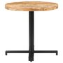 Voir la diapositive 2 : VIDAXL Table de bistro Ronde Ø80x75 cm Bois de manguier brut