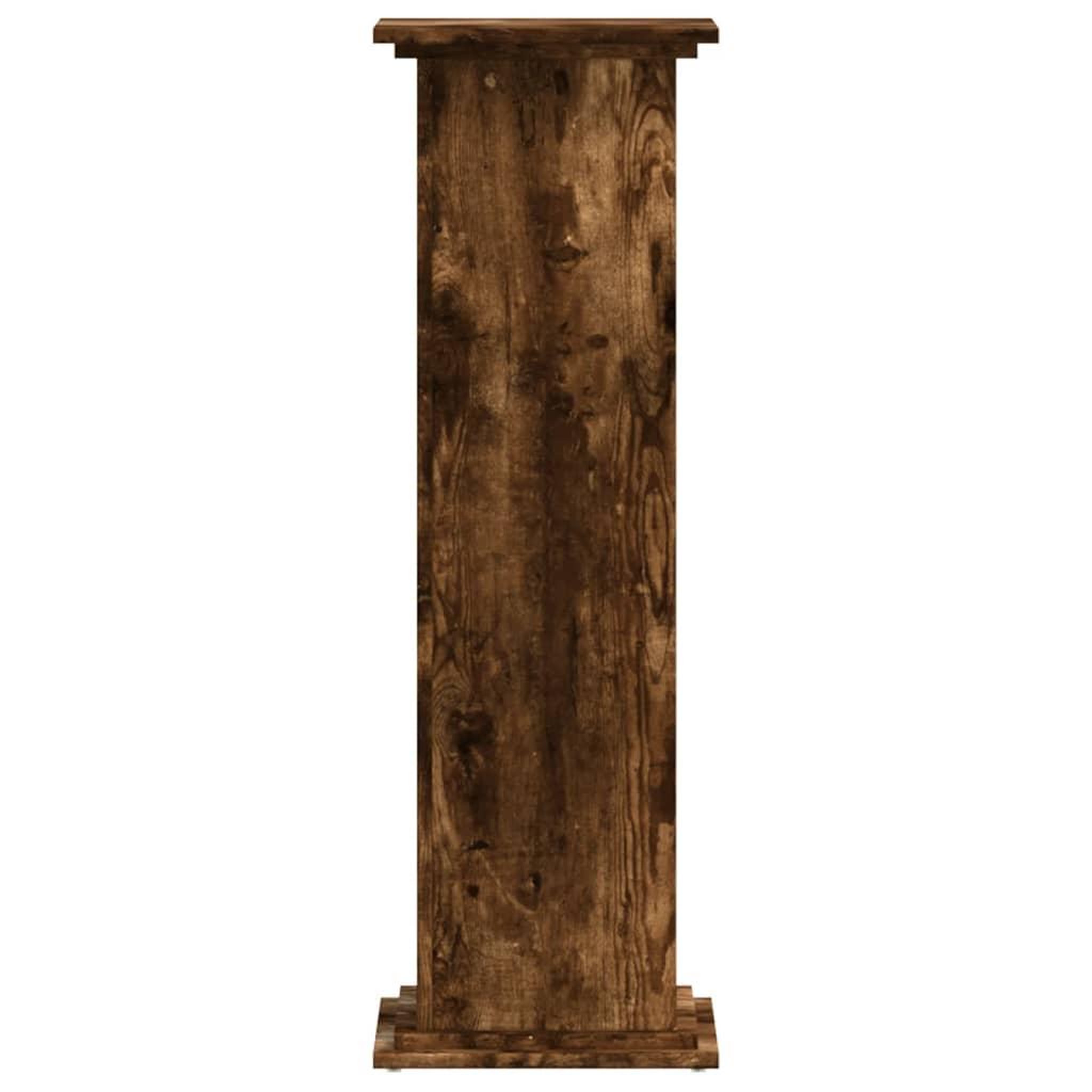 Voir la diapositive 4 : VIDAXL Support pour plantes chene fume 33x33x100 cm bois d'ingenierie