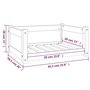 Voir la diapositive 6 : VIDAXL Lit pour chien Noir 65,5x50,5x28 cm Bois de pin solide