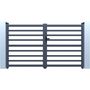 Voir la diapositive 1 : Habitat et Jardin Portail aluminium ajouré  Martin  - 300 x 180 cm - Gris