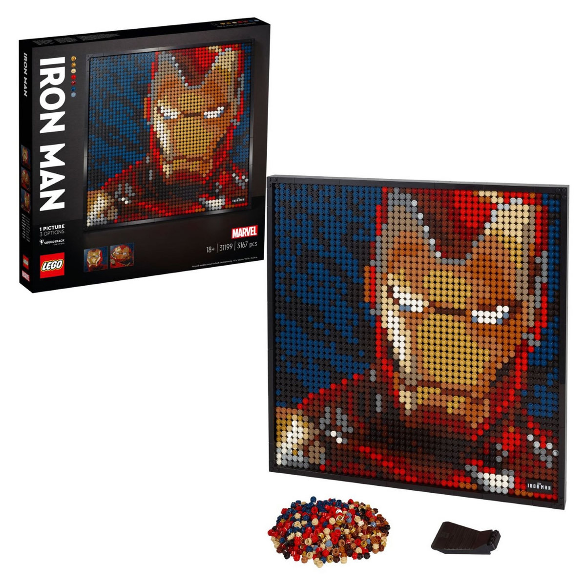 LEGO Art 31199 - Iron Man de Marvel Studios