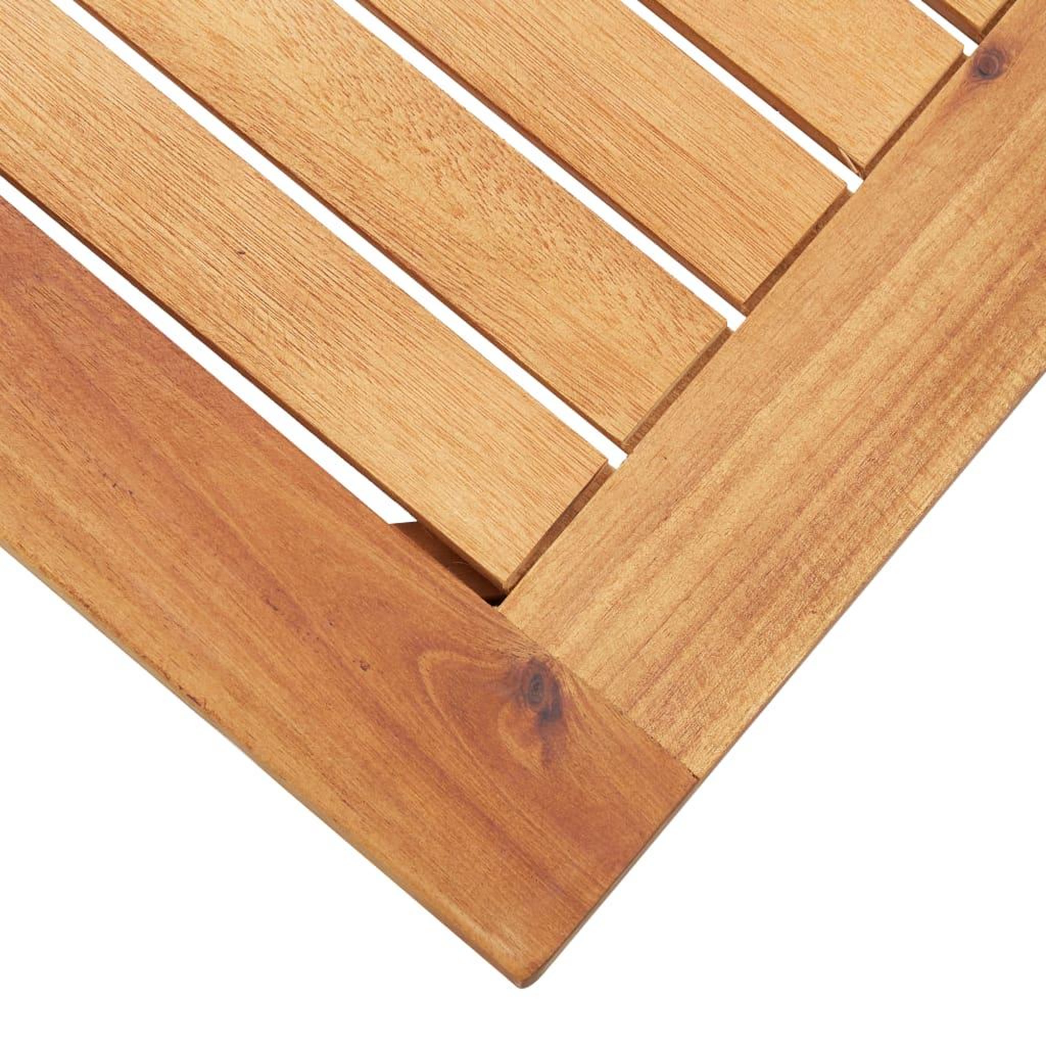 Voir la diapositive 4 : VIDAXL Table basse de jardin 60x60x36 cm Bois solide d'acacia