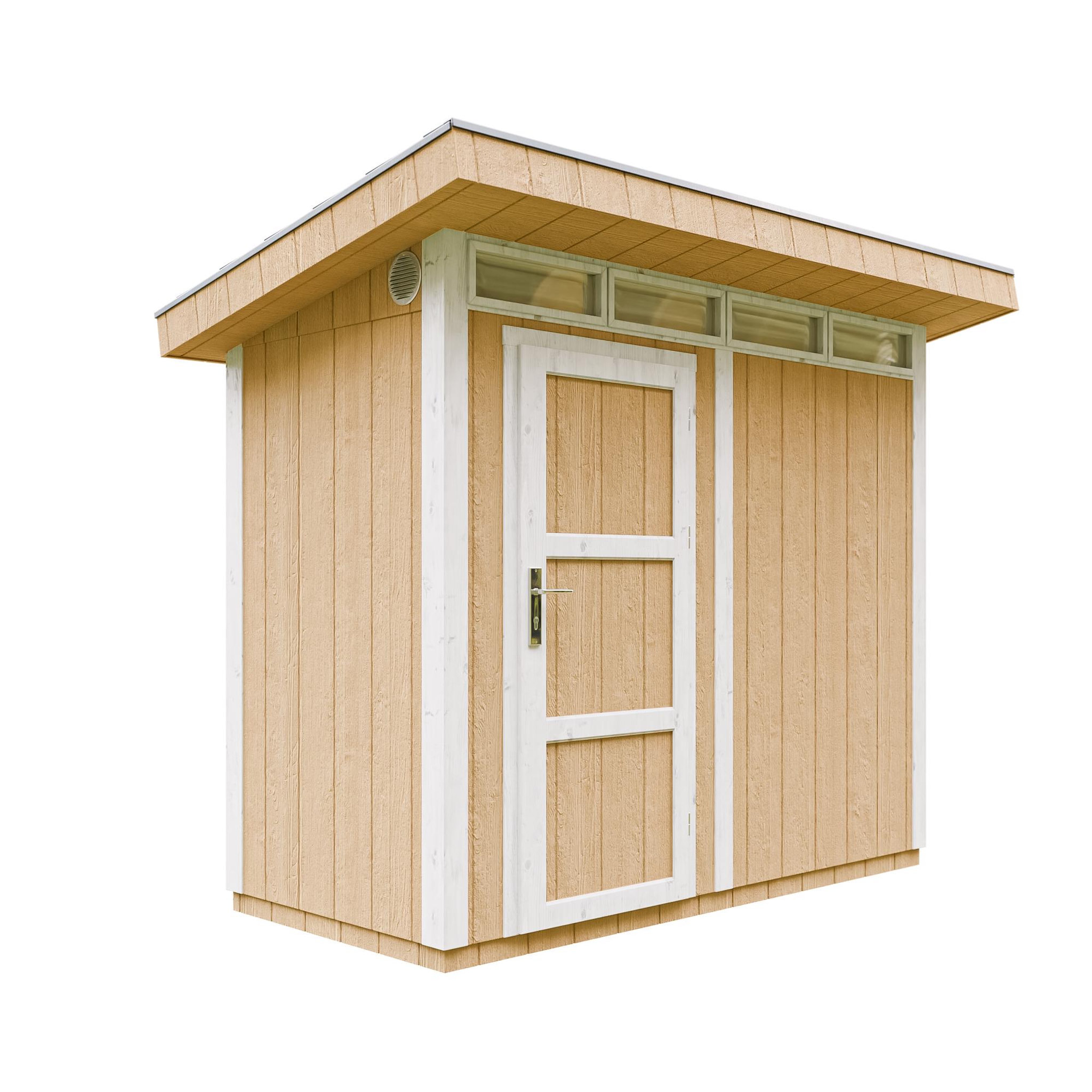 Voir la diapositive 1 : TIMBELA Abri de Jardin Qualité Premium 3m²/L161xL293xH239 cm avec sol, bardeaux bitumineux M901