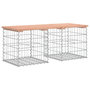 Voir la diapositive 5 : VIDAXL Banc de jardin design gabion 103x44x42cm bois massif de douglas