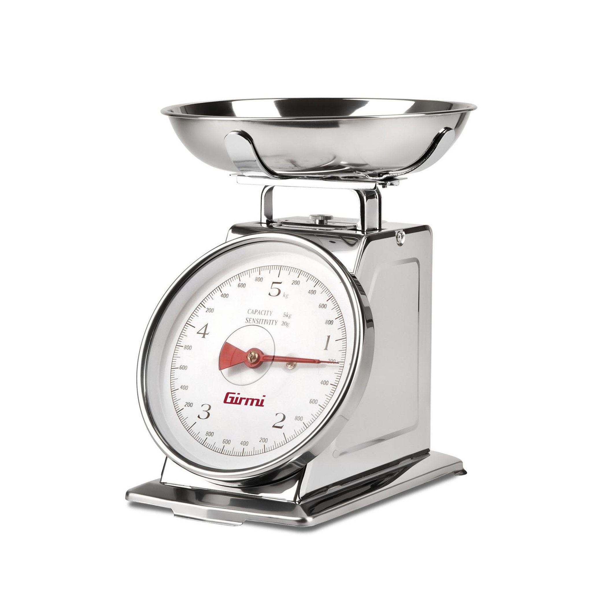 GIRMI Girmi PS90 Acier inoxydable Comptoir Rectangle Balances de cuisine mécaniques