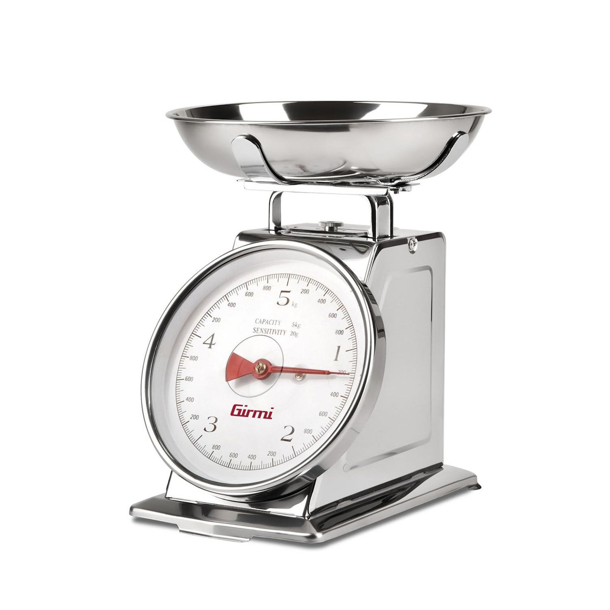 GIRMI Girmi PS90 Acier inoxydable Comptoir Rectangle Balances de cuisine mécaniques