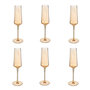 Voir la diapositive 1 : SECRET DE GOURMET Lot de 6 Flûtes à Champagne  Olga  16cl Ambre