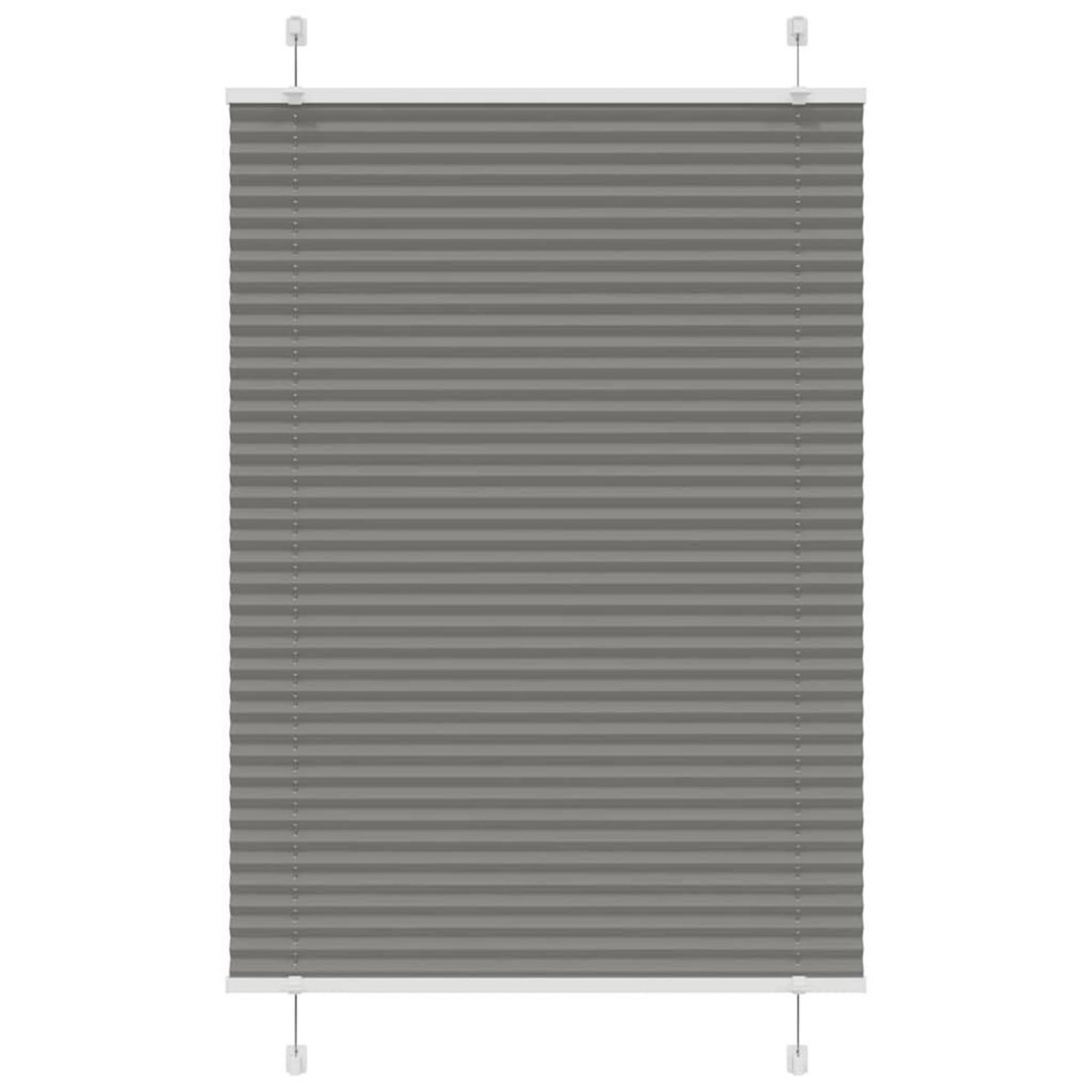 VIDAXL Store plisse anthracite 90x100 cm largeur du tissu 89,4 cm