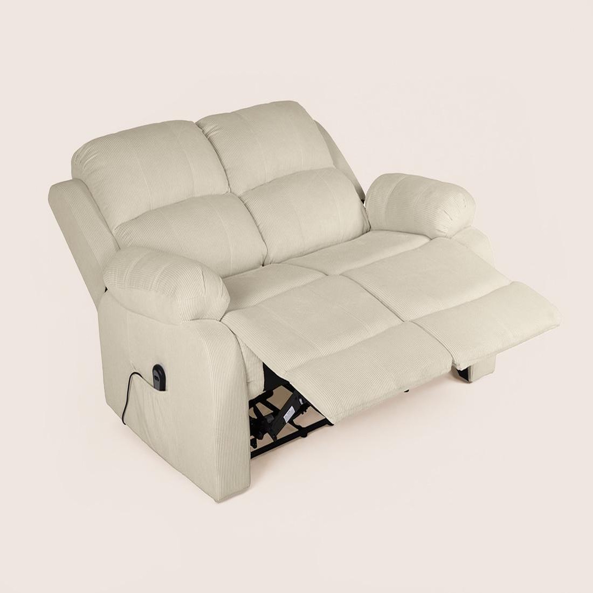 Voir la diapositive 5 : BEST MOBILIER Armand - canapé 2 places relax électrique en velours côtelé