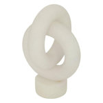 ATMOSPHERA Déco à Poser en Résine  Louan  30cm Blanc