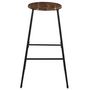 Voir la diapositive 3 : The Home Deco Factory Tabouret de bar en acacia VISBY - Marron et noir