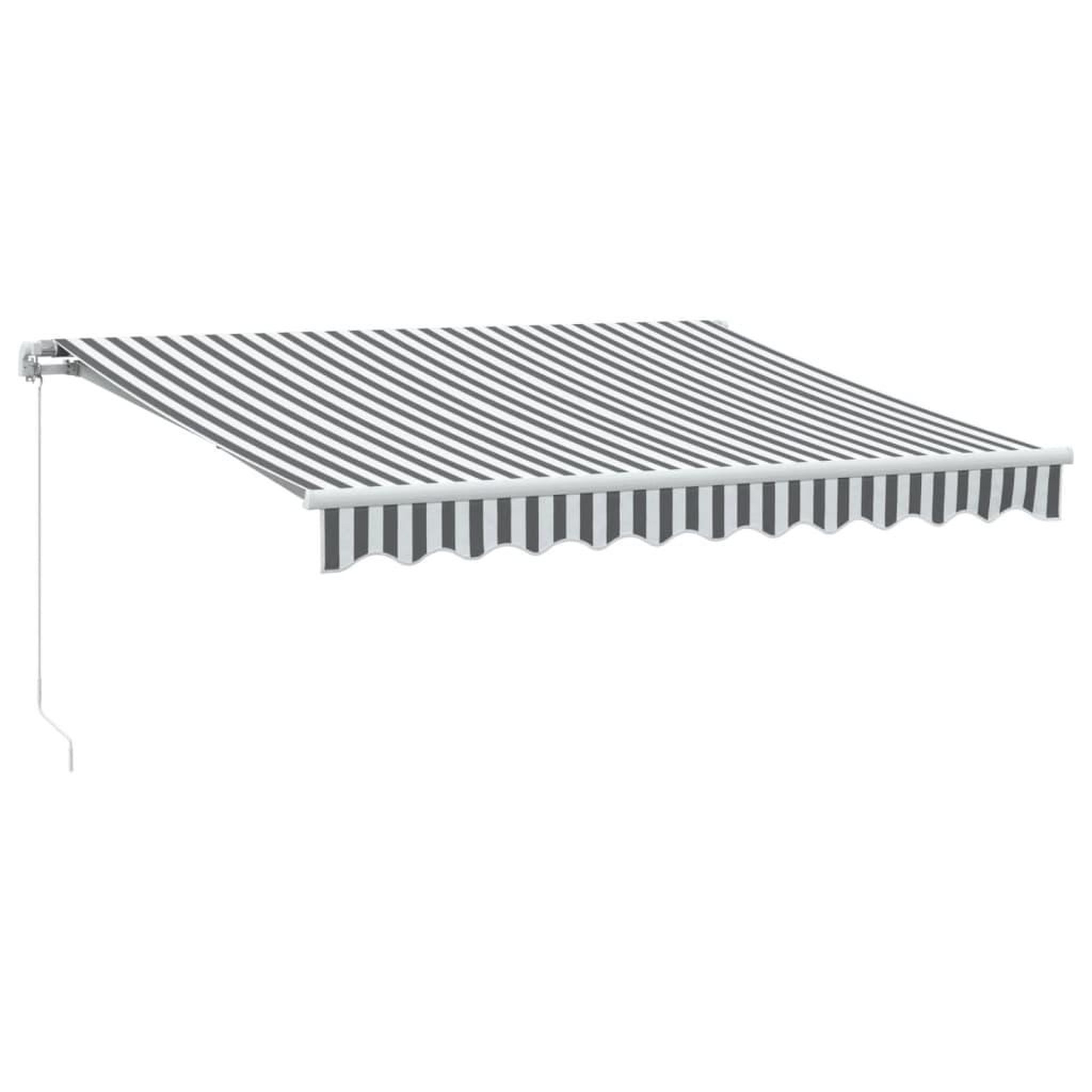 Voir la diapositive 2 : VIDAXL Auvent manuel retractable anthracite et blanc 300x250 cm
