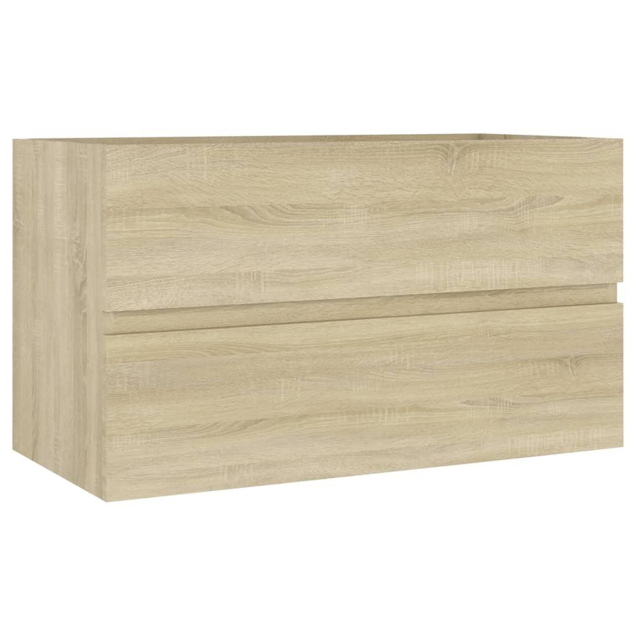 Voir la diapositive 2 : VIDAXL Armoire d'evier Chene sonoma 80x38,5x45 cm Bois d'ingenierie