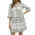 Vero Moda Robe Beige/ Femme Vero  oda Dicthe. Coloris disponibles : Vert
