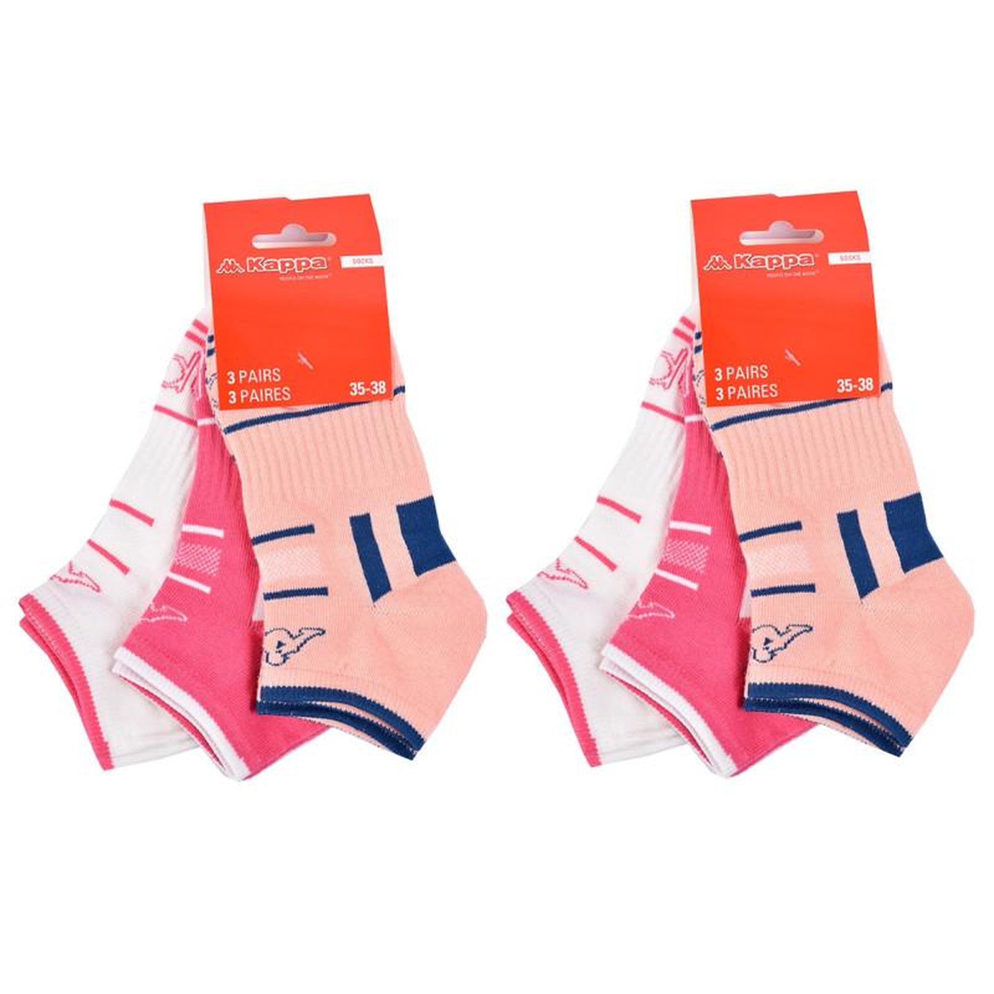 Voir la diapositive 3 : KAPPA Chaussettes Enfant SNEAKER KAPPA Lot de 6