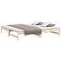 Voir la diapositive 3 : VIDAXL Lit coulissant sans matelas 2x(100x200) cm bois de pin massif