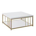 Habitat et Jardin Table basse en bois  Zenn  - 90 x 39 x 40 cm - Or blanc