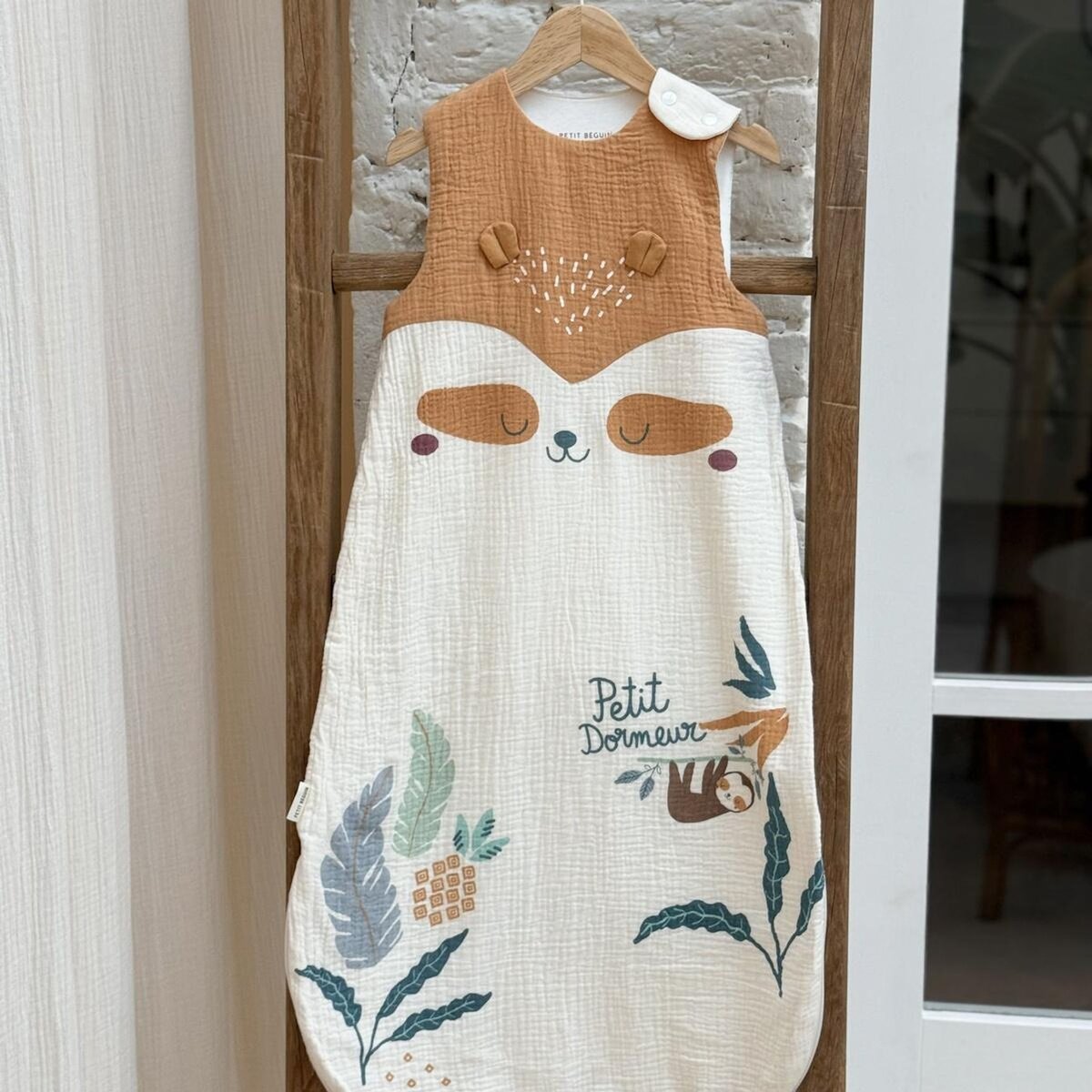 Petit Béguin Gigoteuse d'été en gaze de coton Baroudeur