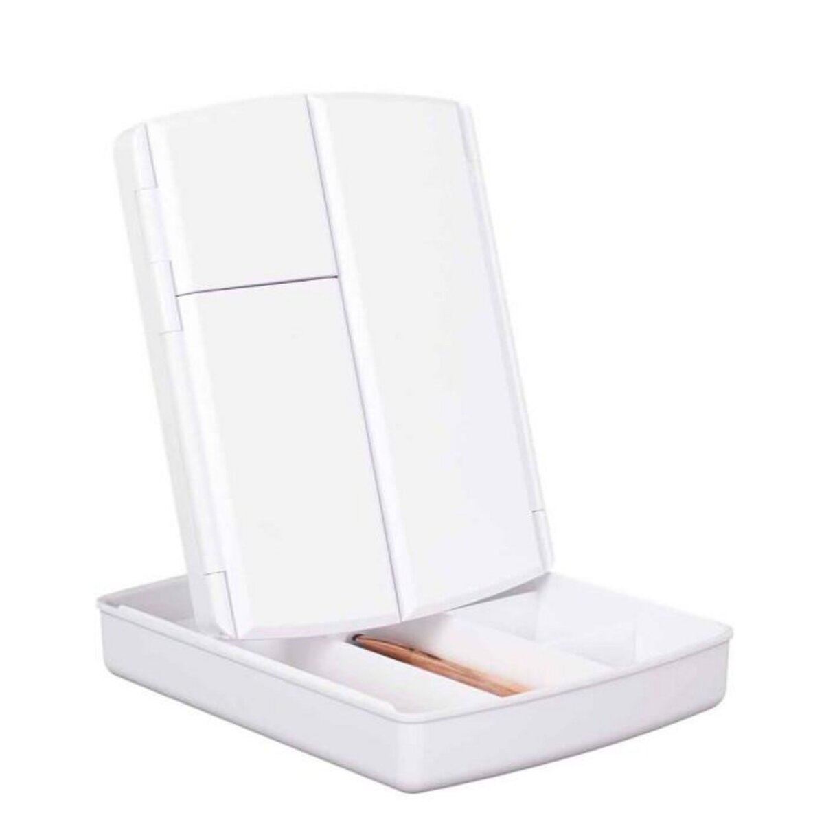 Paris Prix Miroir LED  Tiroir de Rangement  24cm Blanc