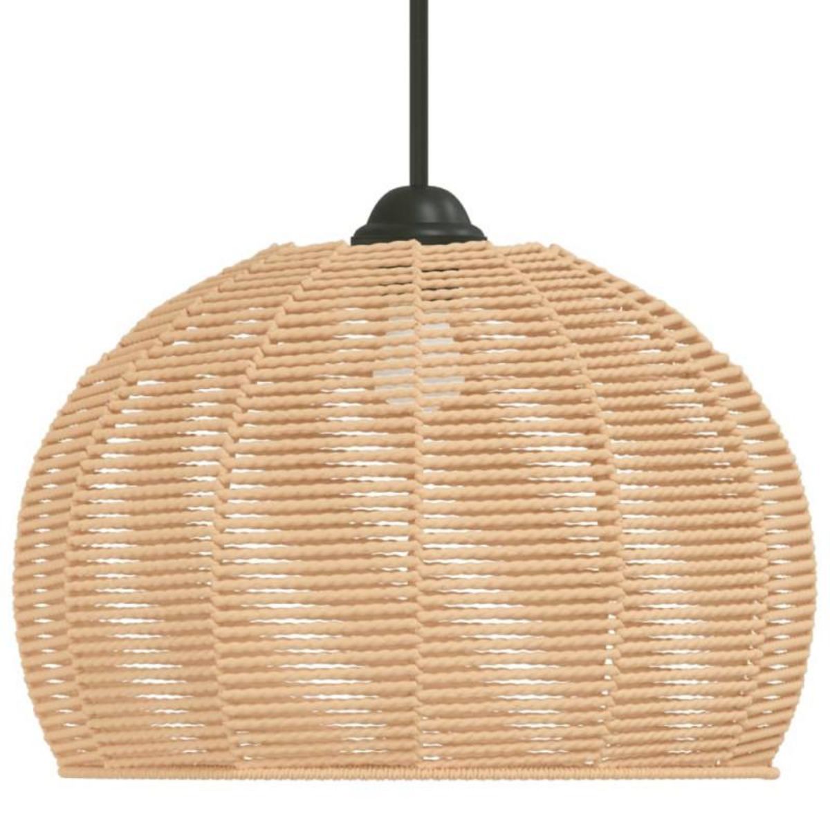 VIDAXL Abat jour de plafonnier Ø36x26 cm fer et papier