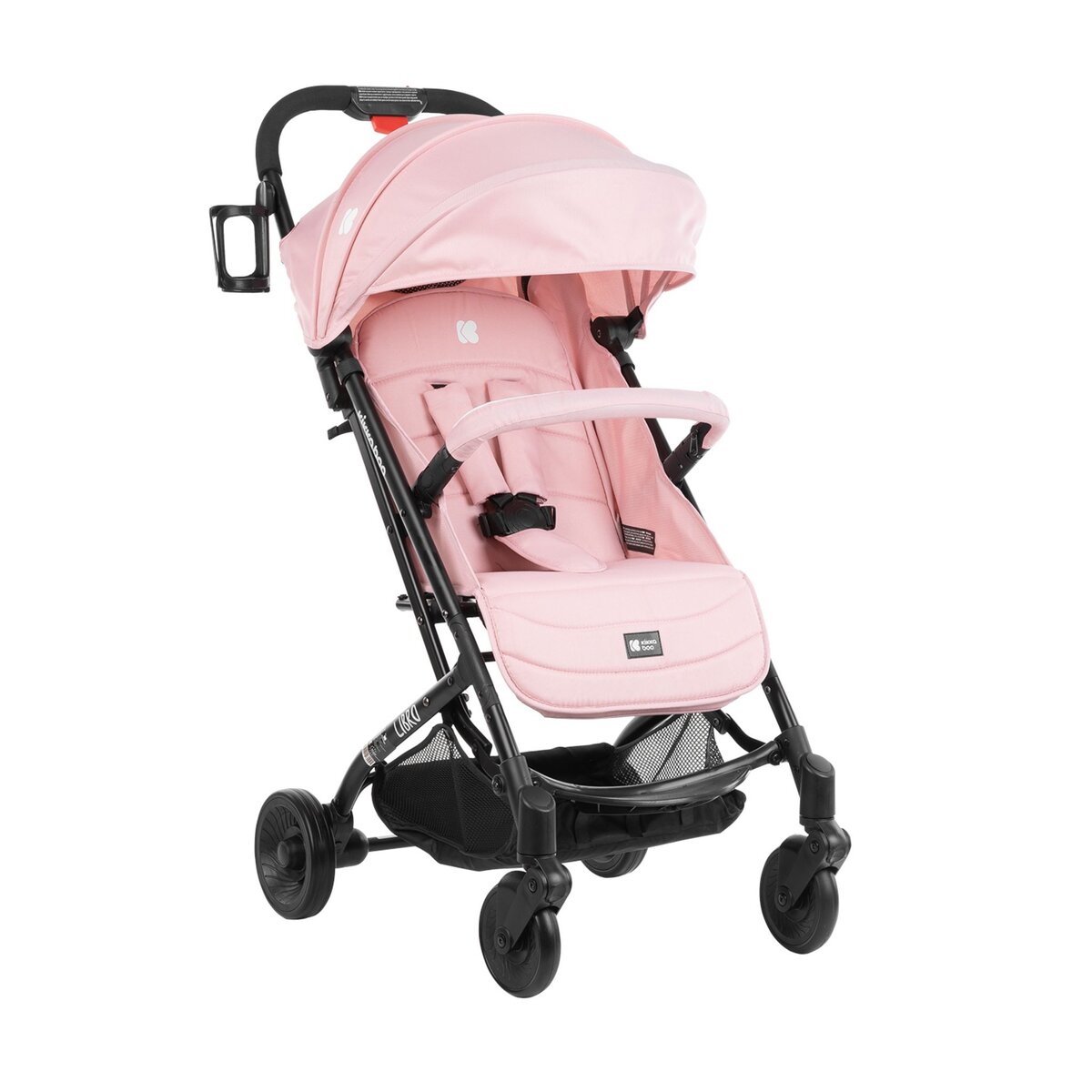 KIKKABOO Poussette Compacte légère bébé Pliable Libro Ultra Compacte Kikka rose  pas cher 