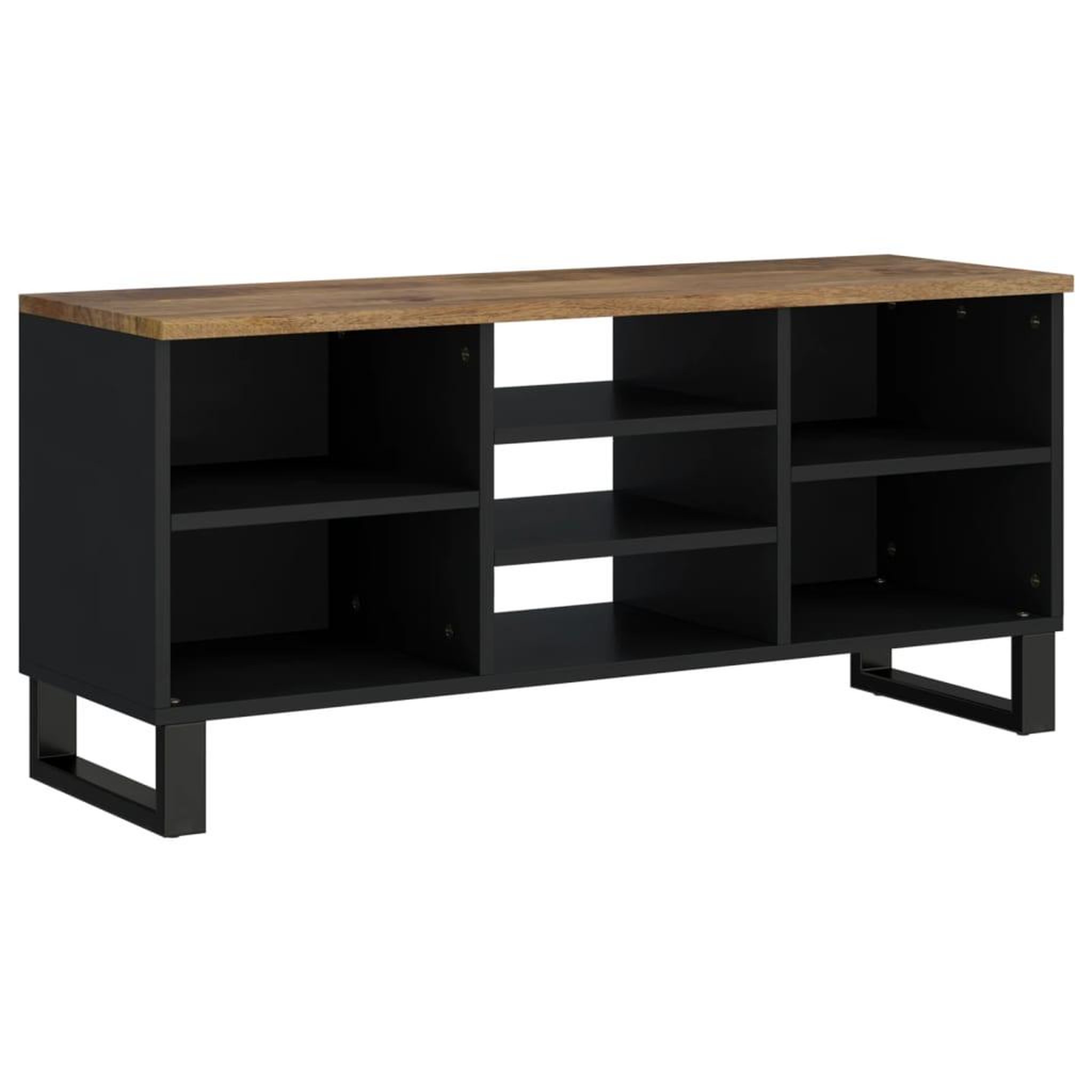 Voir la diapositive 2 : VIDAXL Meuble TV 100x33x46 cm bois de manguier et d'ingenierie