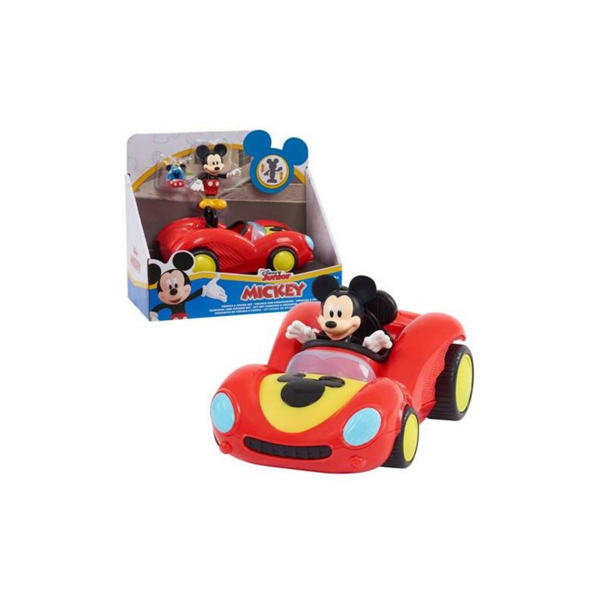 Mickey Mouse Véhicule et figurine articulée 7,5 cm Mickey Modèle Course