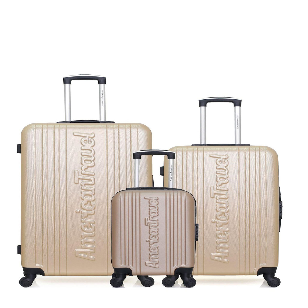 AMERICAN TRAVEL AMERICAN TRAVEL - LOT DE 3 - Valises grand format, weekend et cabine XXS SPRINGFIELD