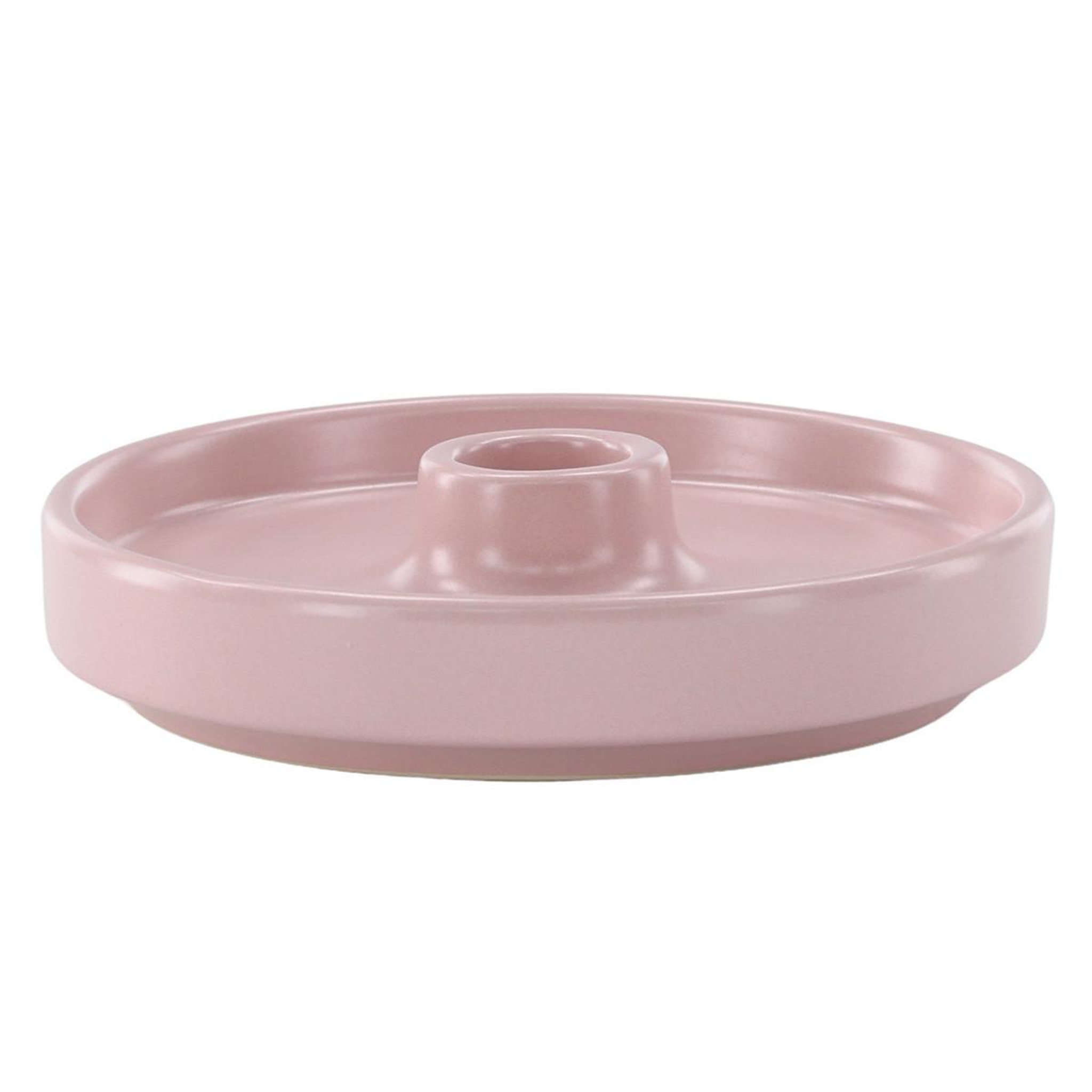 Paris Prix Bougeoir design en céramique  bette  13cm rose clair