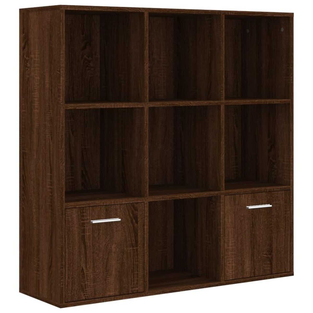 VIDAXL Armoire a livres Chene marron 98x30x98 cm