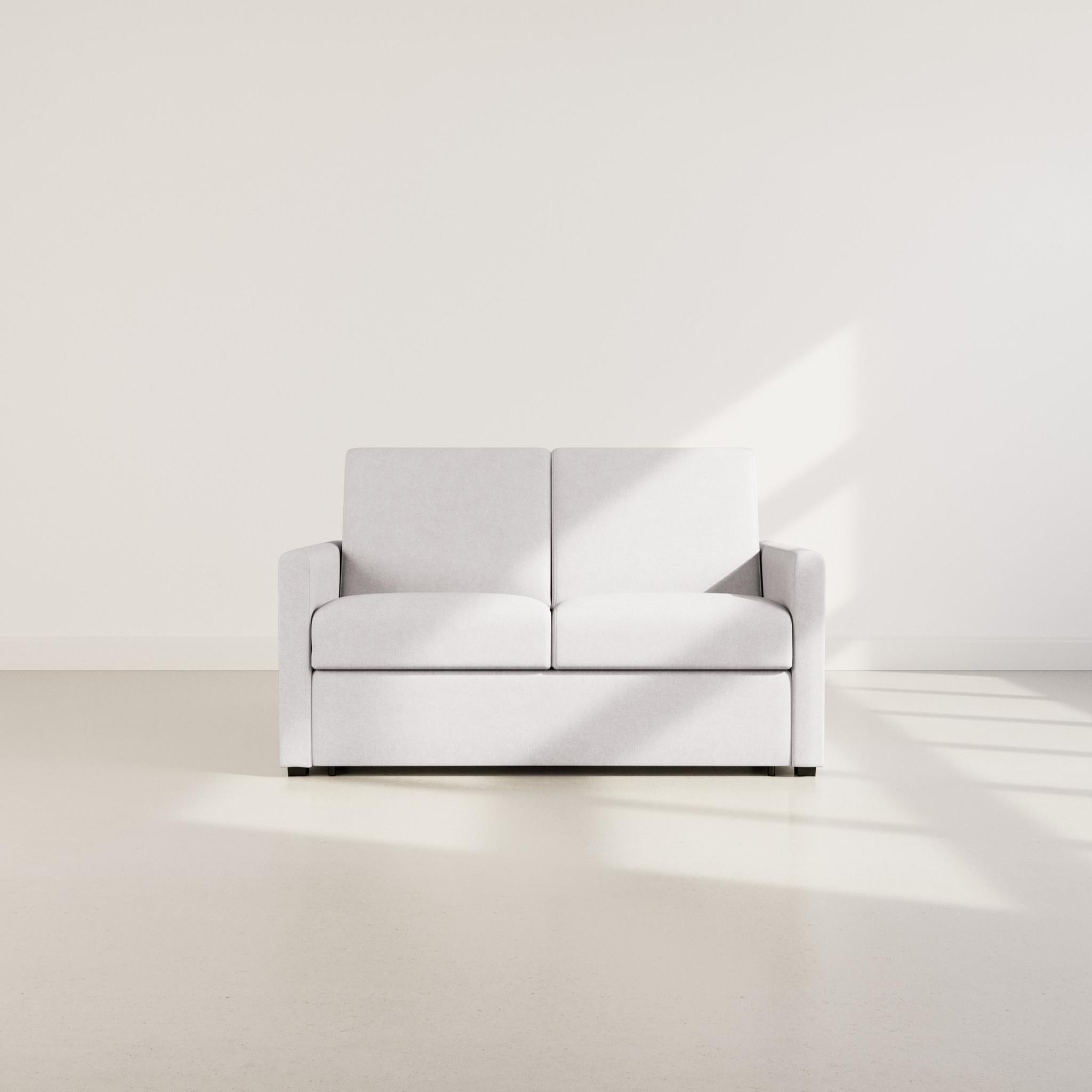 Voir la diapositive 5 : BEST MOBILIER Julia - canapé lit 3 places convertible express couchage quotidien 140 cm matelas 14 cm en tissu