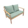 Voir la diapositive 3 : SWEEEK Salon de jardin en bois 4 places - Ushuaïa - Canapé, fauteuils et table basse en acacia, design