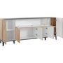 Voir la diapositive 3 : Buffet moderne 5 portes 1 abbatant L200cm BARI
