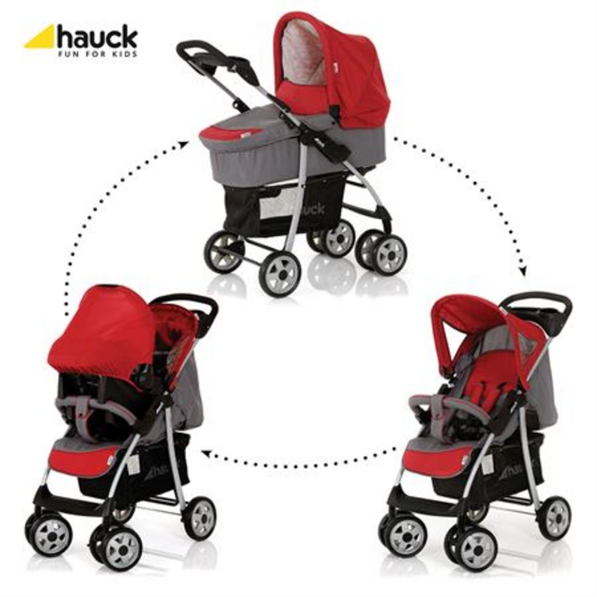 HAUCK Poussette combiné trio Shopper